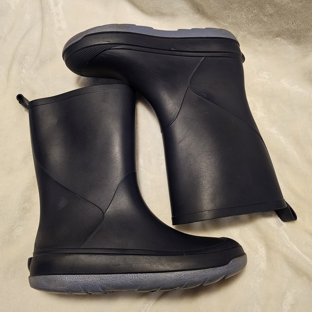 Cat & Jack Solid Navy Blue Rainboots Size 4